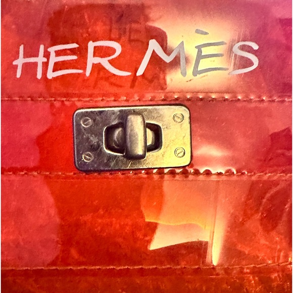 EUC: HERMÈS VINYL SOUVENIR DE L’EXPOSITION KELLY VINTAGE BAG - Picture 5 of 9